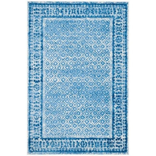 Safavieh Adirondack Square Area RugSilver & Blue 4 x 4 ft. ADR110D-4SQ - main